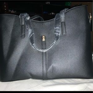 4 piece leather handbag